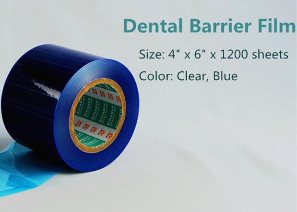 4×6 Blue Perforated Roll Dental Barrier Film Customized Logo