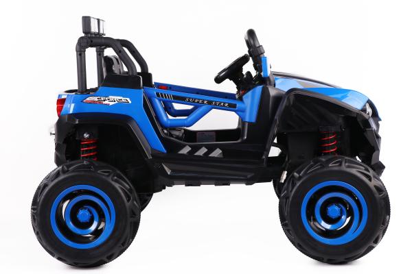 Faça com que os seus filhos se movam com o nosso carro elétrico de 2 lugares com bateria de 12 V