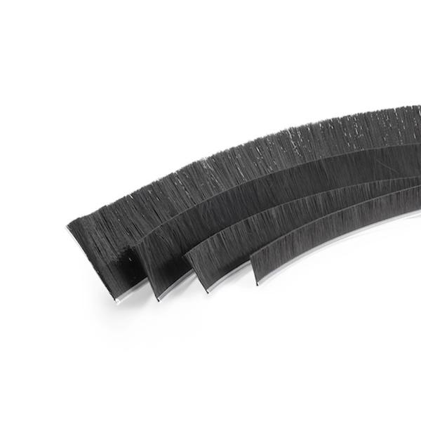 Straight / Crimped Wool Pile Weatherstripping , Sliding Door Sweep Brush