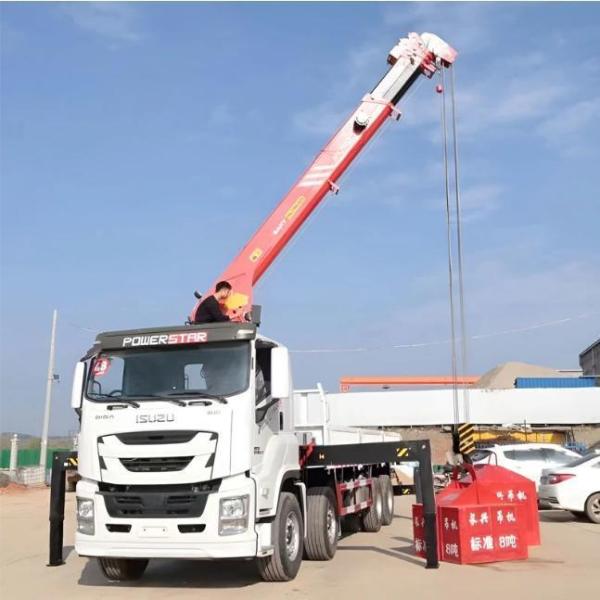 Effortless 8X4 16t Hydraulic Straight Boom Truck Mounted Crane Mobile Crane Truck