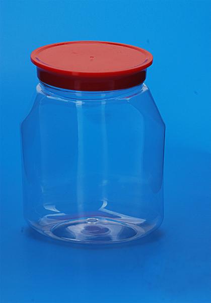 Special Shape Clear Cookie Jar , Airtight Clear Plastic Storage Jars