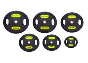 O plutônio/peso de aço do Barbell chapeia 1,25 - 25 quilogramas de acessórios do