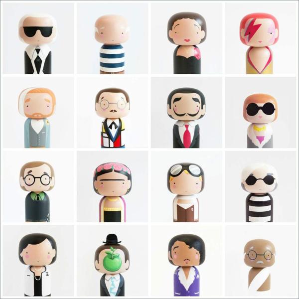 Custom Size Accepted Wooden Man Woman Peg Dolls People Figures for DIY Painting Craft