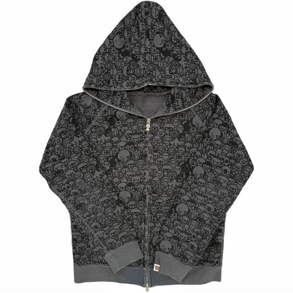 Colorful Custom Face Men'S Full Zip Up Hoodie Cotton French Terry Blanks All Over Print Unlined