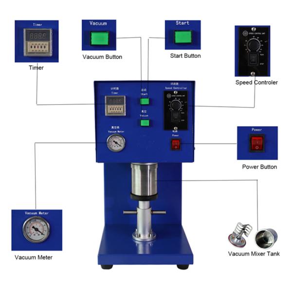 150мл Вакуумная батарея, смеситель материала, батарея, вакуумный смеситель для сливочного материала