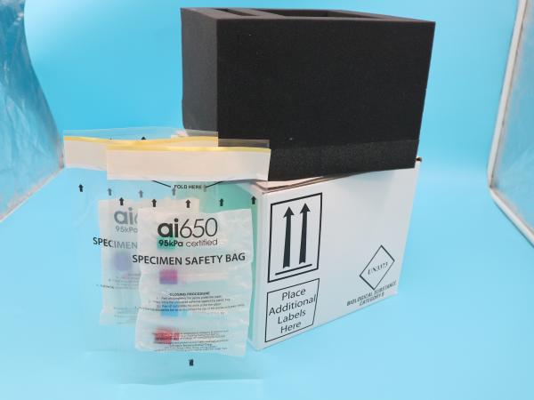 95kPa Bags Plastic Blood Sample Collection Box Insulated Shipping Kits