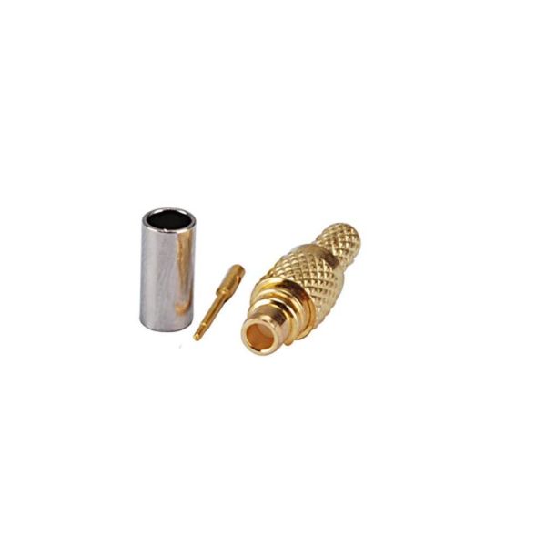 MMCX Connector RF Connector with 0~3GHz Frequency 50Ω Impedance and Gold Plated for RG178 Cable