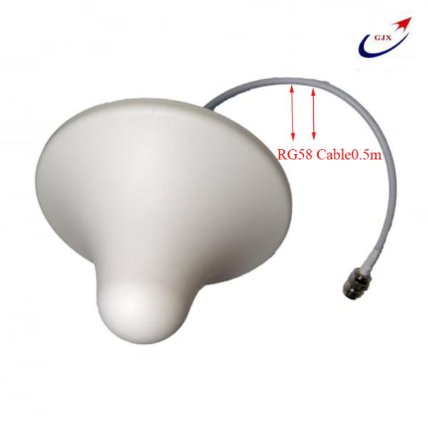 Indoor 5dBi 2.4GHz ABS White N Male Female Omni Directional Ceiling Antenna