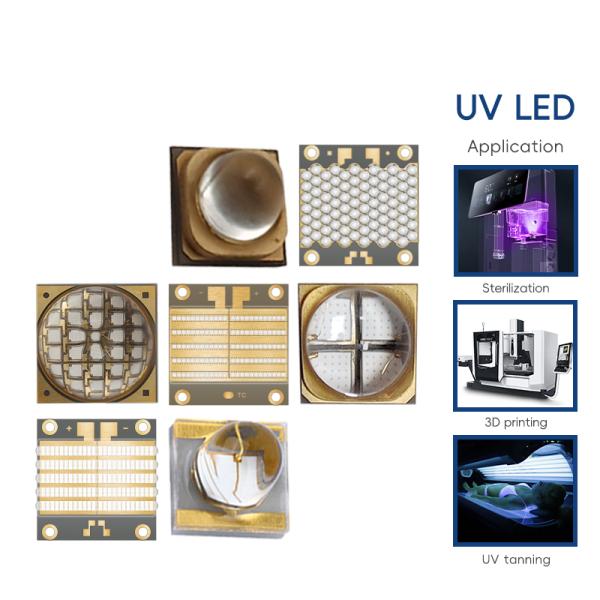 High Brightness 385nm UVA LED Chip with 60° Viewing Angle for Precision UV Resin 3D Printing Curing