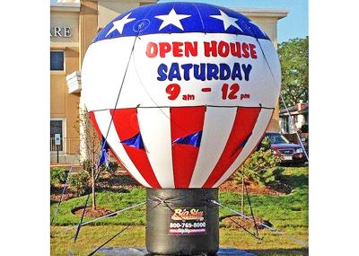 Custom Logo Advertising Props , Inflatable Balloons For Exhibition / Event Display