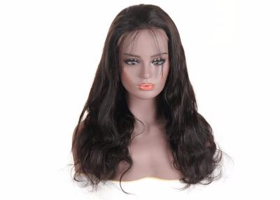 Body Wave Peruvian Human Hair Lace Wigs 18 - 22 Inch Without Any Chemical Treated