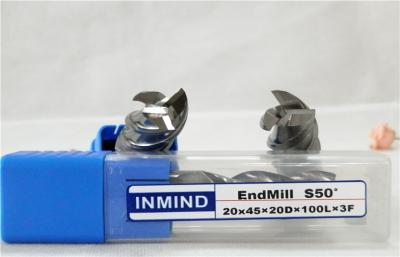 HRC50 End Mill For Hardened Steel , 20 mm 3 Flute Carbide End Mill
