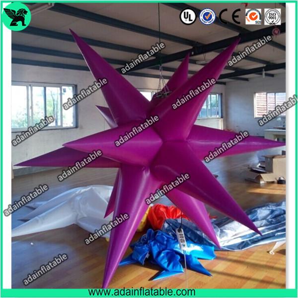 Event Lighting Hanging Decoration Purple Inflatable Star