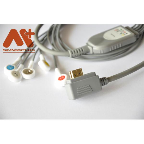 Кабель 5 ECG Holter водит совместимое для устройства записи Voles&Hills умного Holter