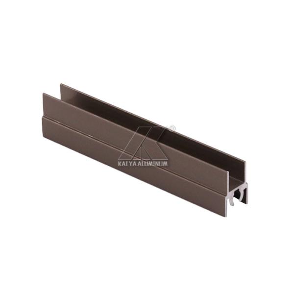 Furniture Aluminium Tube Profiles Bronze Customized Length / Size / Thickness