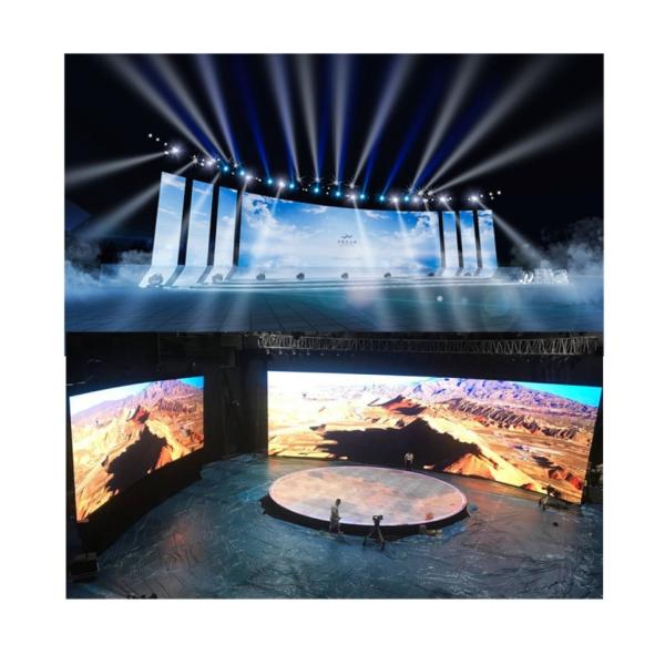 3.91mm Pixel Pitch LED Screen para casamento e clube noturno TEWEI P3.9I LED Curve Display