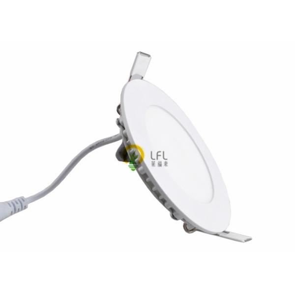 Round Recessed LED Slim Panel With Cool Light Thickness 4mm Mitsubishi Material