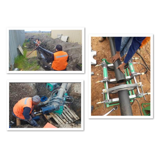 сварочный аппарат гидравлические 63mm-160mm сплавливания батта трубы HDPE 230V