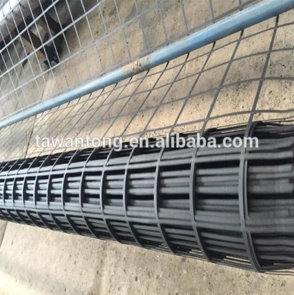 50kn Tensile Strength Steel-Plastic Biaxial Geogrid for Online Technical Support