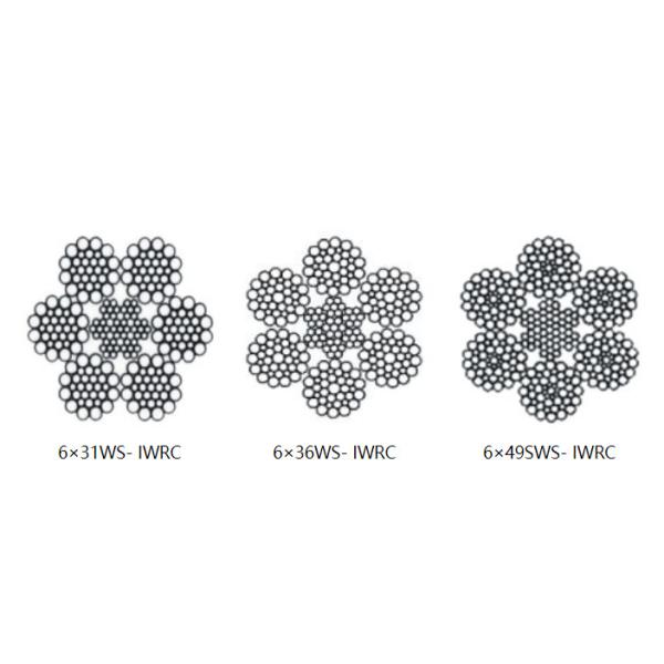 Workover Rig 6×31WS-IWRC Wire Rope Rasing Line For Drilling Rig