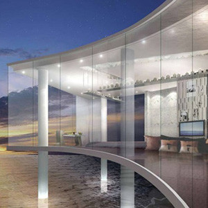 Less Cleaning Self Cleaning Partition Wall Window Glass , Easy Cleaning