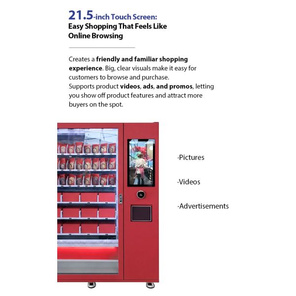 High-Capacity Cookie Vending Machine with Smart Elevator System: Premium Automated Bakery Retail Kiosk