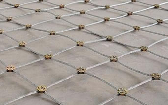 Hand Woven Flexible Animal Protection Stainless Steel Cable Wire Mesh