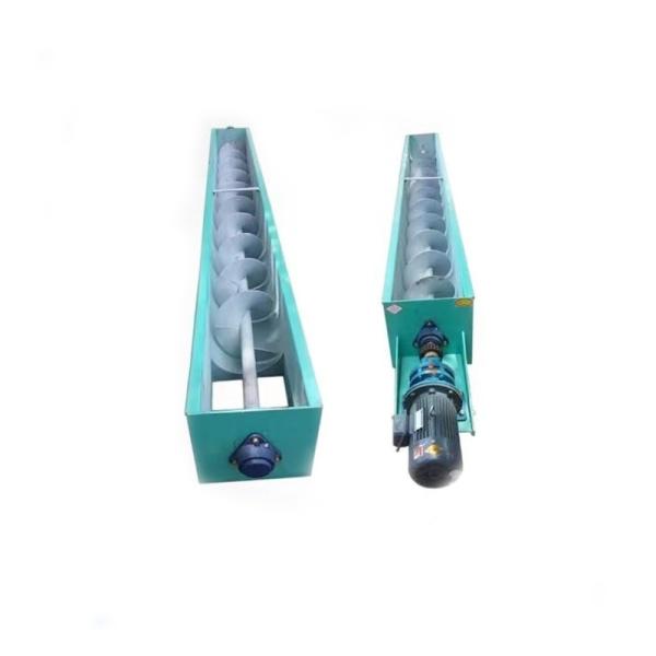 Stainless Steel Heat Resistant Shaftless Screw Auger Conveyor Customized for Dyeing Sewage Treatment