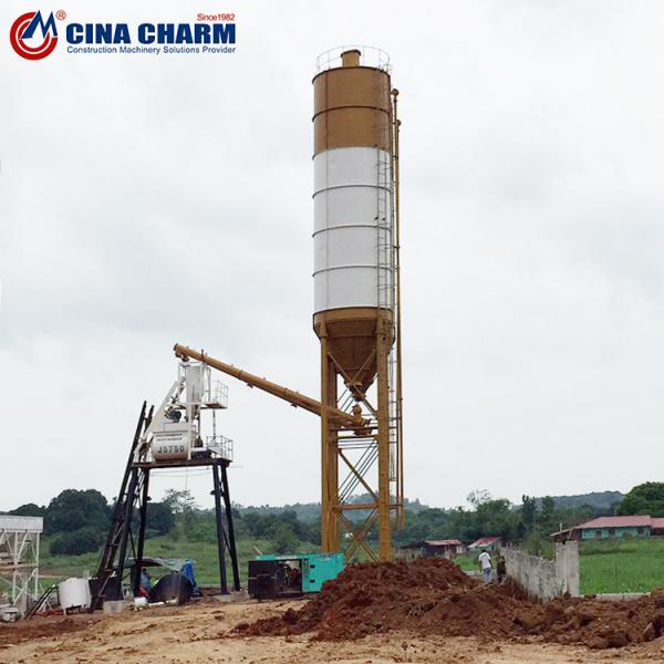 Ready Mixed Foundation Stationary Concrete Batching Plant HZS35