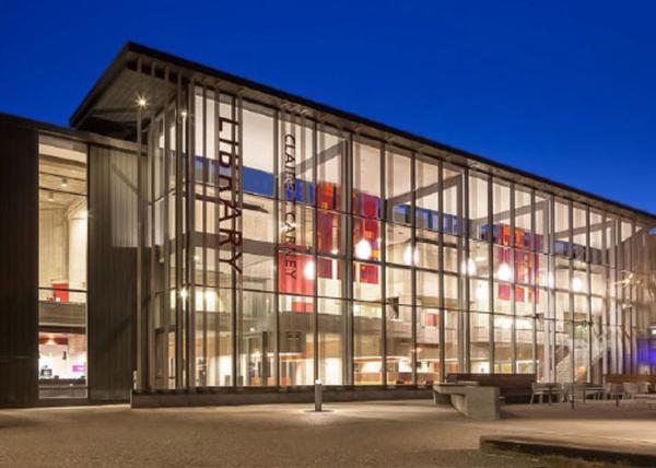 Light Weight Structural Curtain Wall , Curtain Wall Glazing System For Library
