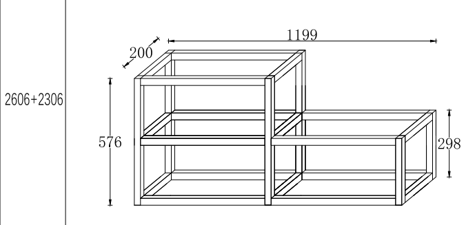 New Design Metal Wall Mounted Shelf Aluminum Frame CD Shelf for Decorative