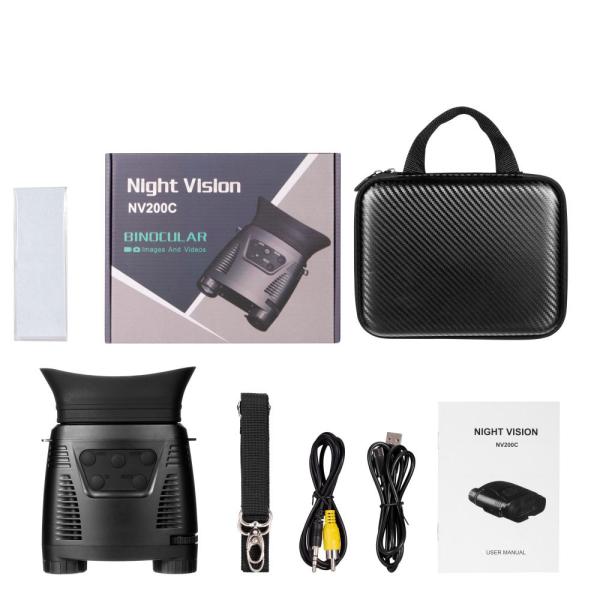NV200HD Digital Infrared Night Vision Binoculars 3.5X Digital Zoom Night Vision Goggles for Hunting