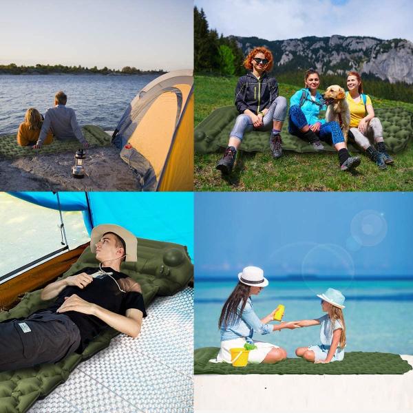 Upgraded Inflatable Camping Sleeping Mat With Built In Pump