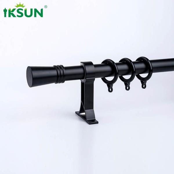 22ft Black Curtain Pole Extendable , 6063 Aluminum Rod For Curtain