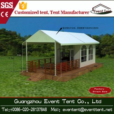 Trade Show / Wedding Part 6mx6m Luxury Camping Tent With Clear Glass Walls