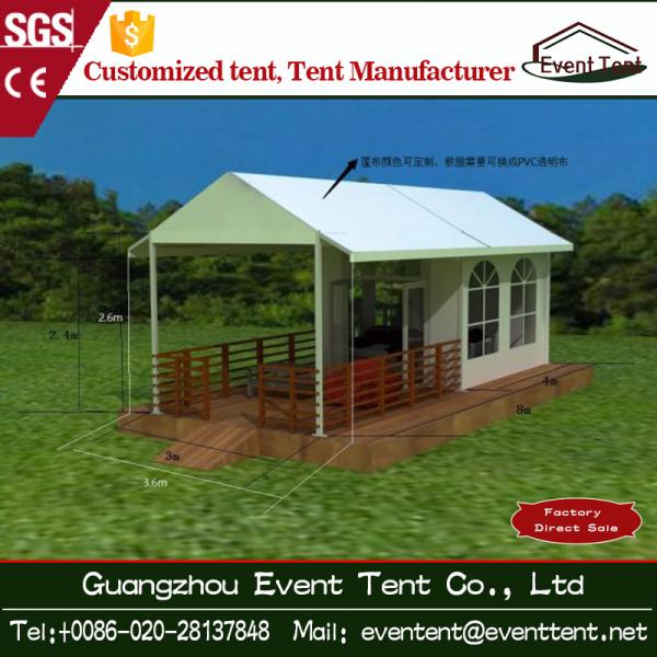 Trade Show / Wedding Part 6mx6m Luxury Camping Tent With Clear Glass Walls