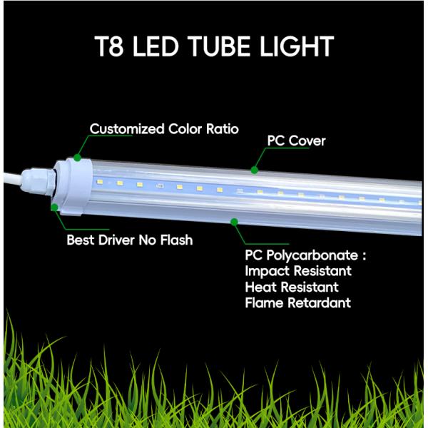 4 Foot T8 Grow Lights 1.2M 18W 25W 36W Red Blue LED Plant Grow Light