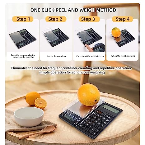 Escala de joyería soportada por OEM 2 en 1 Balanza electrónica digital Balanza de peso con calculadora solar Oro de perlas Pesando portátil