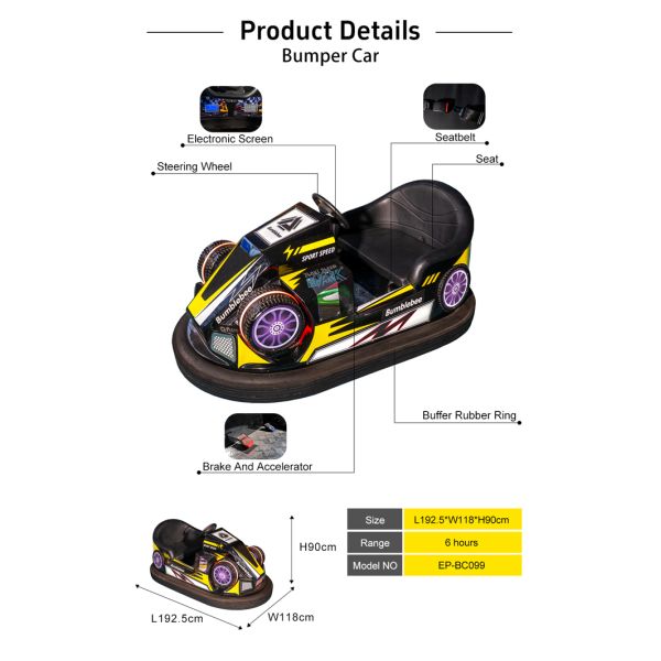Good Quality Cheap LED Lights Music Drift Bumper Car Electric Bumper Cars