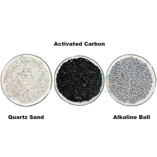 Шарик кварцевого песка средств массовой информации фильтра аксессуаров водоочистки Претреатмент минеральный/алкалический