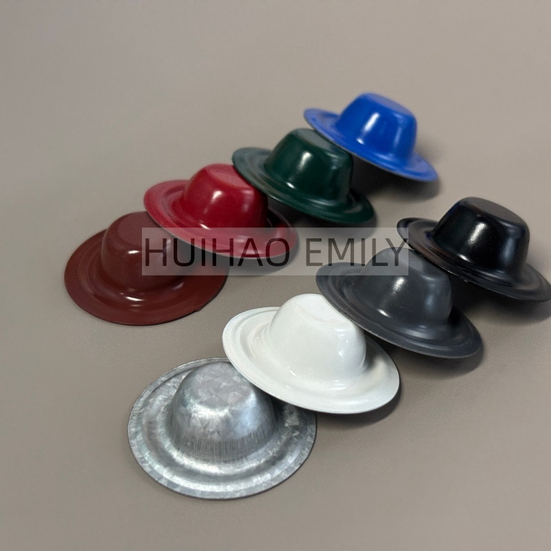 UV Resistant Roof Screw Caps,Metal Screw Caps Match Colorful Corrugated Steel Sheet
