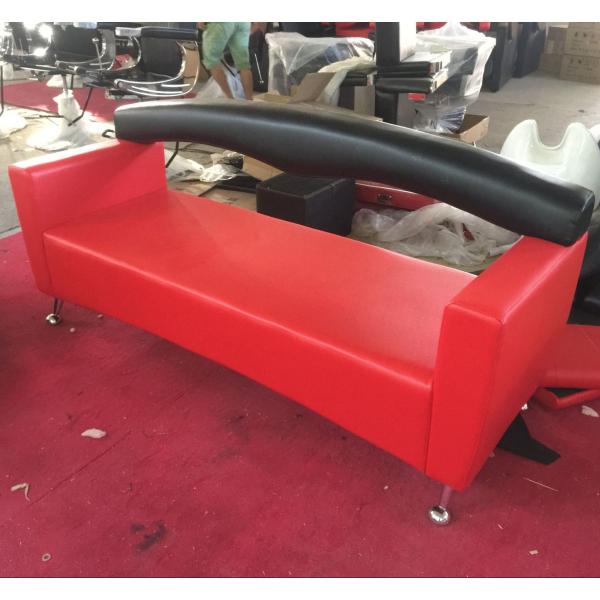 3 Seat Waiting Area Sofa Red Customers Chair Used Barber Shop Furniture Cheap Waiting Room Chair