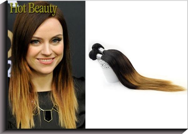 Silky Straight Ombre Remy Human Hair Extensions With Model Show Wedding Party Meeting