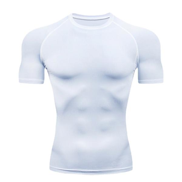 XMAMLON Men's Short-sleeved Tight T-shirt Perfect for Athletic Compression Training