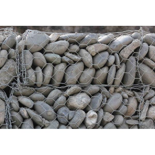 80*100*2.7mm Hot Dip Galvanized PVC Hexagonal Woven Wire Mesh Gabion Boxes Stone Basket