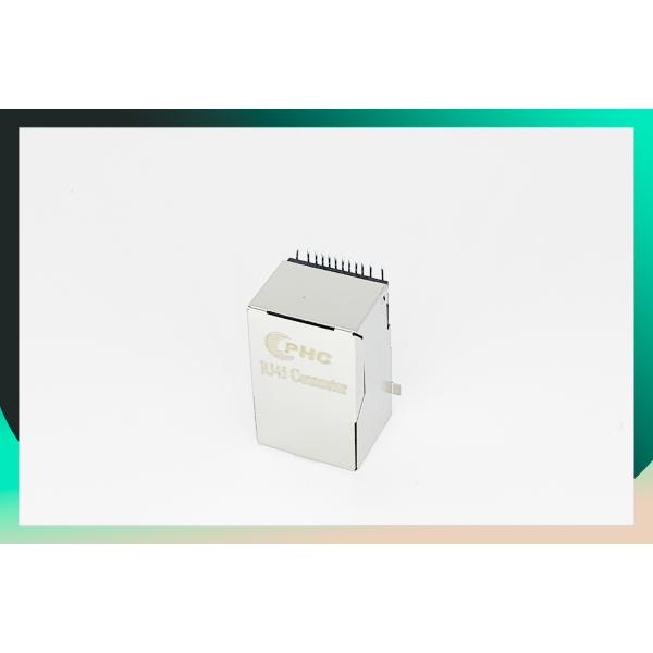 10/100 оснований - плата Джека локальных сетей штепсельной вилки 100М СМТ ТС модульная ВВЕРХ ПО 12 - Пин с соединителем и трансформатором СИД РДЖ45