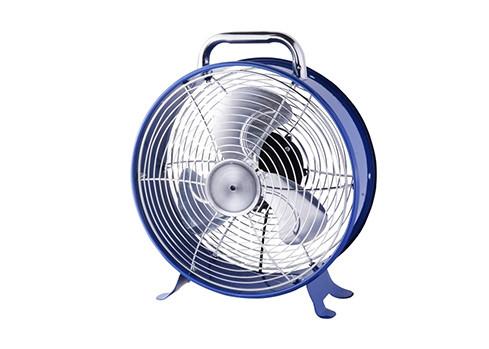 8 Inch Retro Electric Table Mini Clock Fan Antique 4 Metal Blades CE CB GS