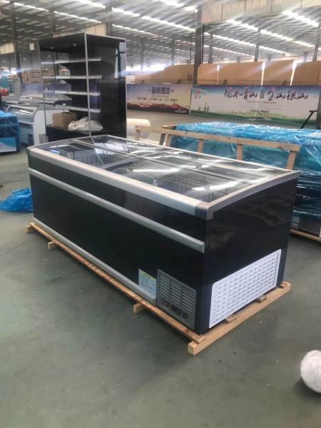 850mm Commercial Glass Freezer, IEC Direct Cooling Commercial Glass Freezer