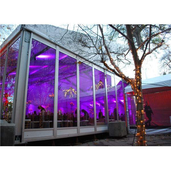 Movable Logistics Commercial Clear Tents For Weddings Customized Aluminum Alloy