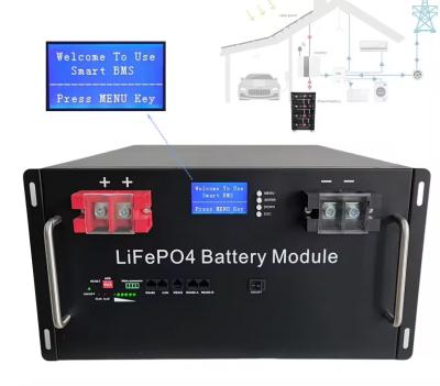 Rechargeable Solar Powered 48v 300ah Lifepo4 Battery 100ah 200ah 5KWH 10KWH